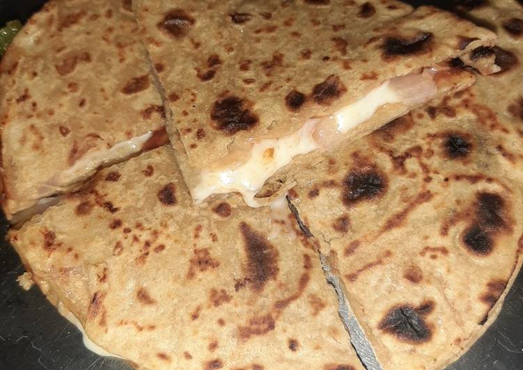 Step-by-Step Guide to Prepare Super Quick Homemade Stuffed pizza roti