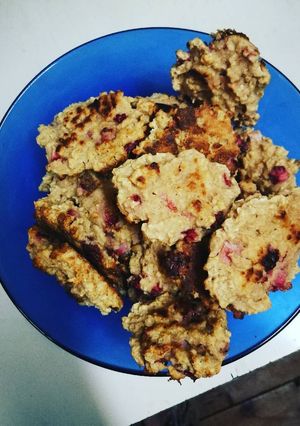 Una foto de Galletas de avena y frutilla