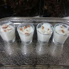 A picture of Sutarfeni phirni shots.