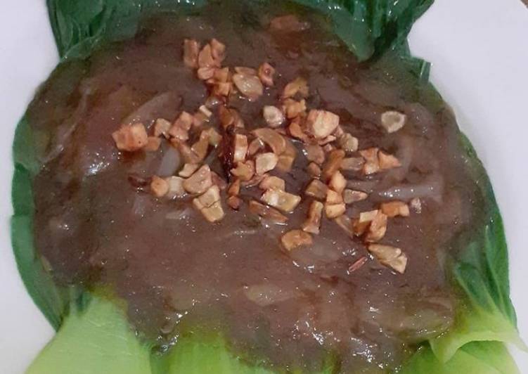 Resep Pakcoy siram oyster sauce Anti Gagal
