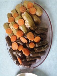 صورة لوصفة ورق عنب وكوسى بالزيت