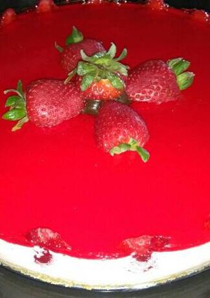 Una foto de Cheesecake de fresa