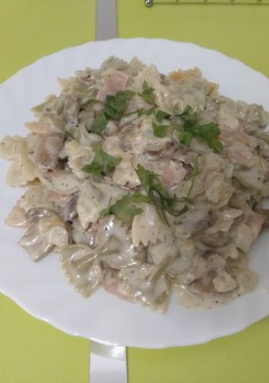 Una foto de Pasta con nata