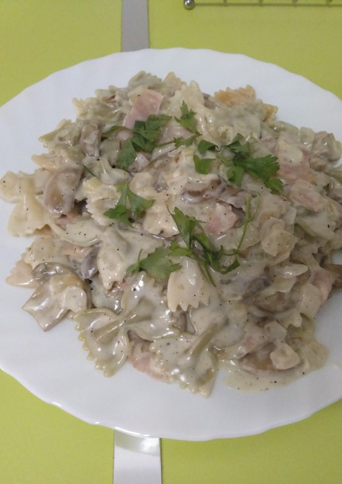 Una foto de Pasta con nata