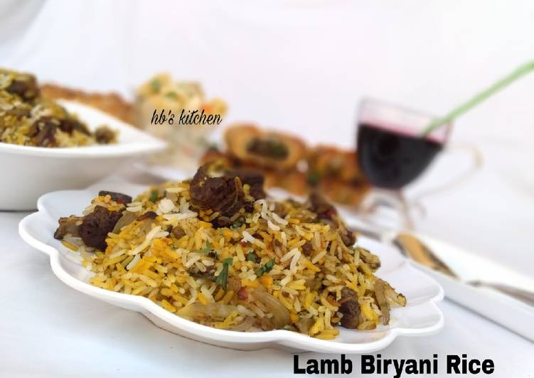 Recipe of Homemade Lamb Biryani Rice