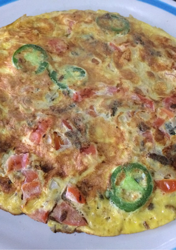 Una foto de Torta de huevo a la mexicana