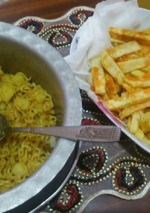 صورة لوصفة اندومي بالبطاطا