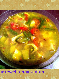 Foto resep Sayur tewel/nangka muda tanpa santan