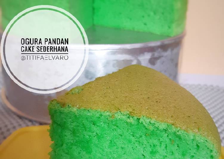 Resep: Ogura Pandan Cake Sederhana anti gagal