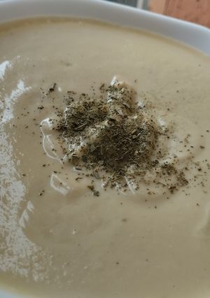 Una foto de Salsa cremosa de garbanzos🥯🥙🧆