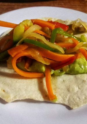 Una foto de Fajitas Vegetarianas