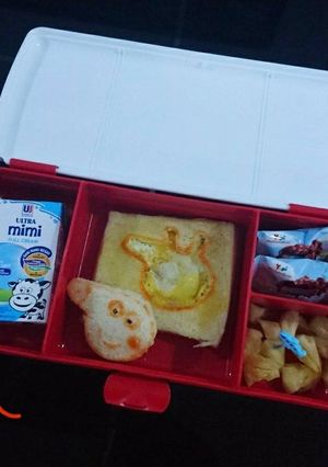 Foto resep Egg toast peppa