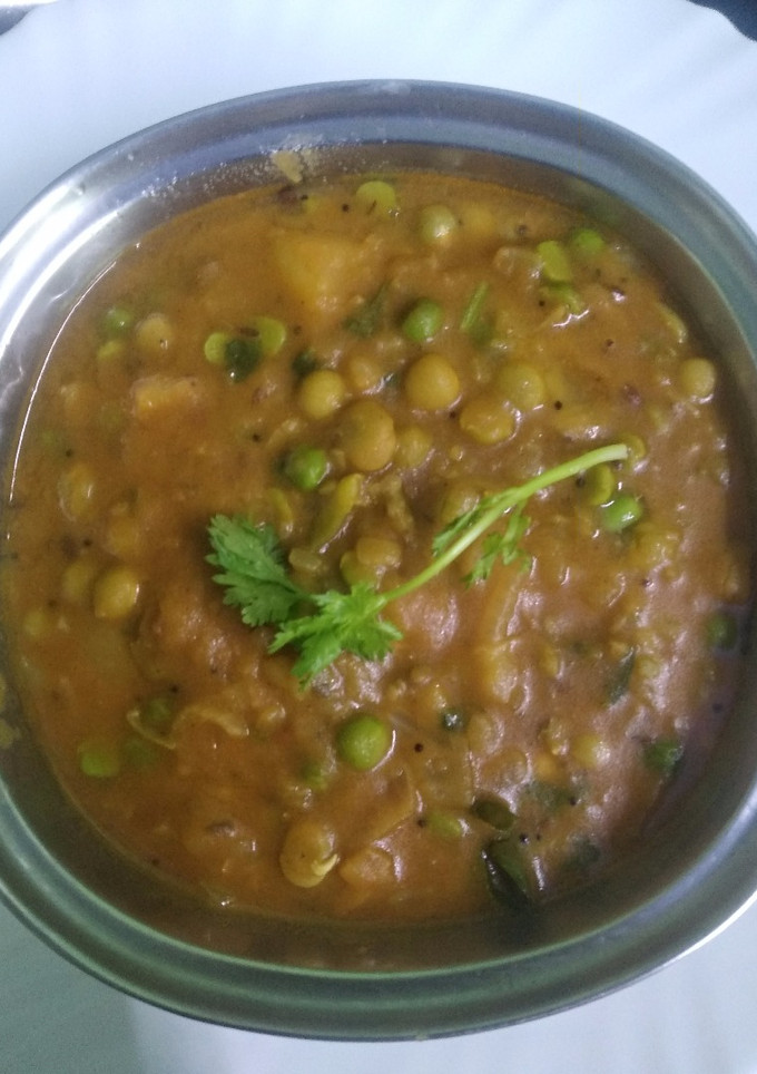 உருளை கிழங்குபச்சை  பட்டாணி சேர்த்த மசாலா கிரேவி 👌👌👌👌👌👌👌👌 செய்முறை முக்கிய புகைப்படம்
