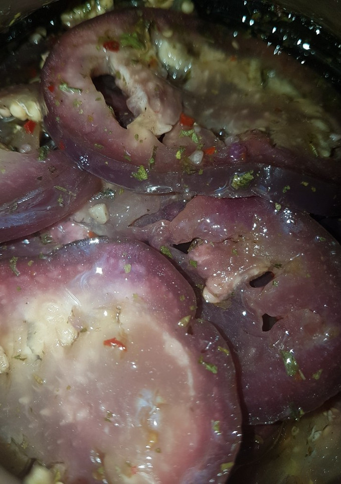 Una foto de Berenjenas al escabeche