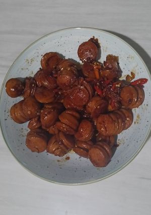 Foto resep Sosis kecap pedas