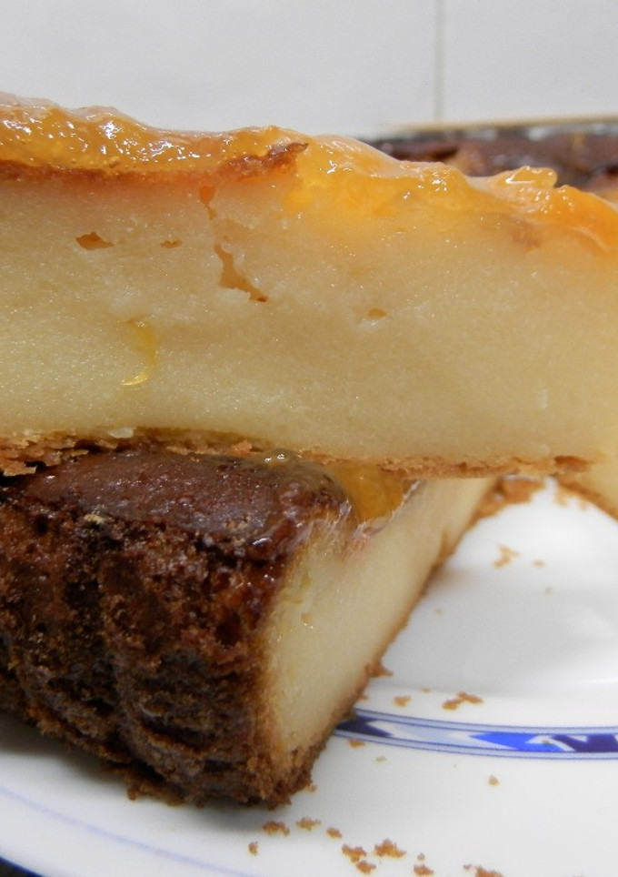 Una foto de Tarta de peras fácil