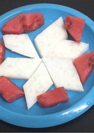 A picture of Palm Pudding / Nungu Pudding.