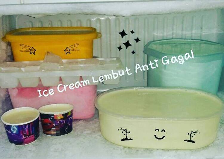 Langkah Mudah untuk Menyiapkan Ice Cream Lembut anti gagal Anti Gagal