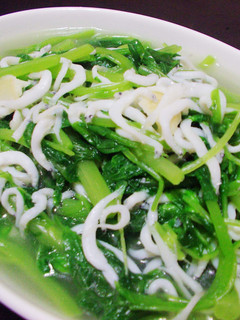 吻仔魚燴莧菜 的食譜成品照片