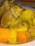 Estofado de ternera con patatas y alcachofas. Guiso
