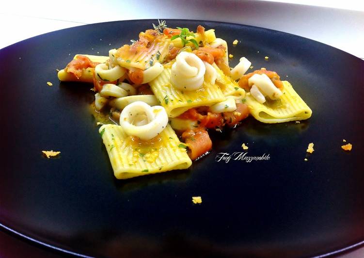 Easiest Way to Make Veloce Calamarata di Gragnano con calamari e bottarga di muggine