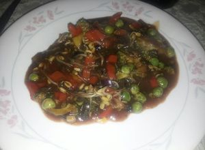 Una foto de Verduras al wok