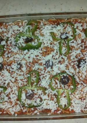 Foto resep Pizza spaghetti