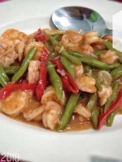 Foto resep Udang Buncis Asam Manis