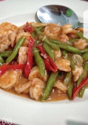 Foto resep Udang Buncis Asam Manis