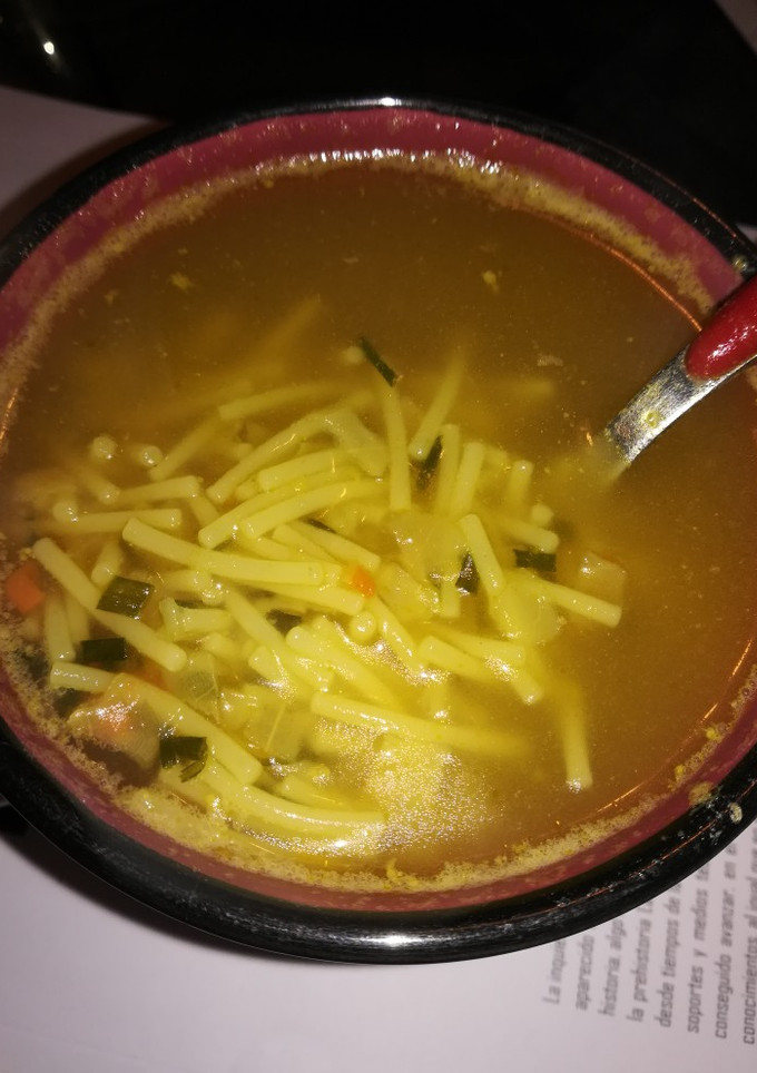 Una foto de Sopa de caldo de calabaza