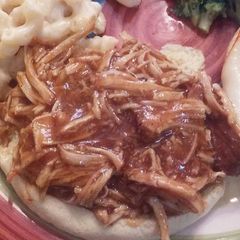 A picture of Shredded Hawaiian Chicken - Crockpot Recipe.