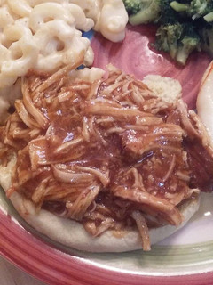 A picture of Shredded Hawaiian Chicken - Crockpot Recipe.