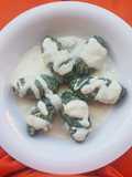 Gnudi with Swiss Chard and Gorgonzola Cream