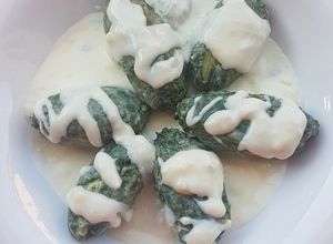 Foto di Gnudi di bietole con crema al gorgonzola