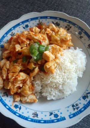 Foto resep Nasi Telur Tahu Tomat