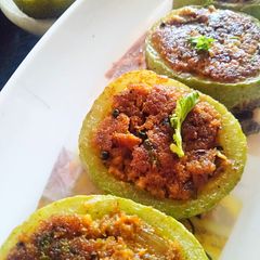 A picture of Stuffed Lauki Rings.