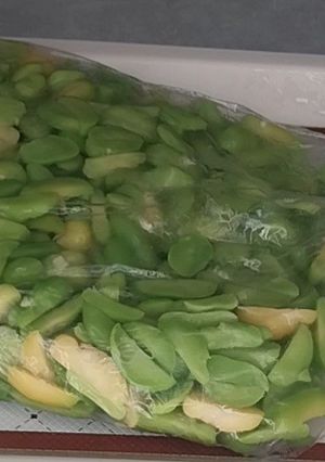 عکسی از دستور بلانچ کردن باقلا