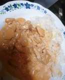 Strogonoff sin champigñones con arroz