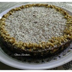 A picture of No bake walnut cake.