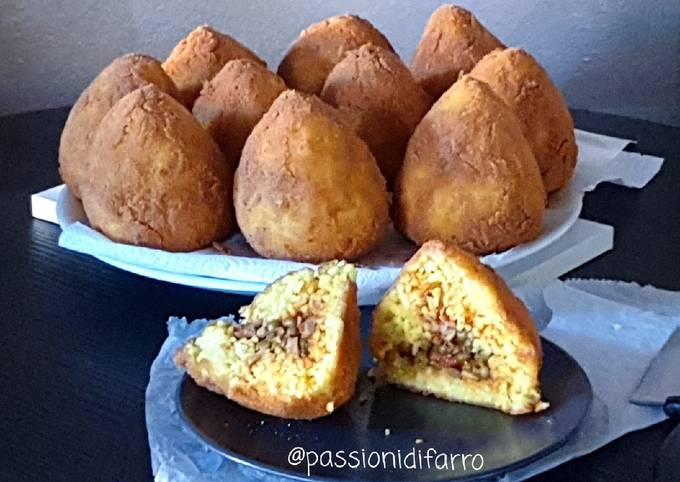 Arancini tipo catanesi vegan