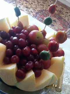 عکسی از دستور دیزاین میوه با طالبی