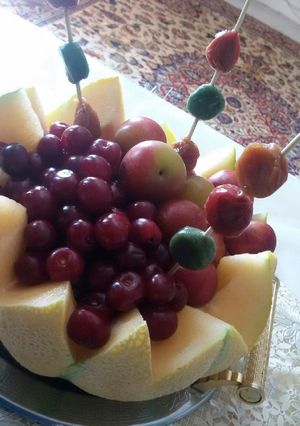 عکسی از دستور دیزاین میوه با طالبی