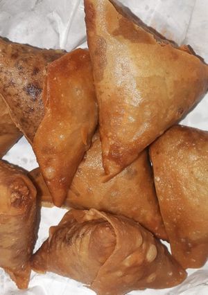 A picture of Homemade samosa.