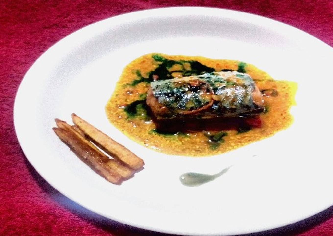 Steamed Fish in Carrot Jus