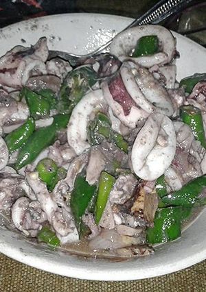 Foto resep Tumis Cumi cabai ijo 🐙