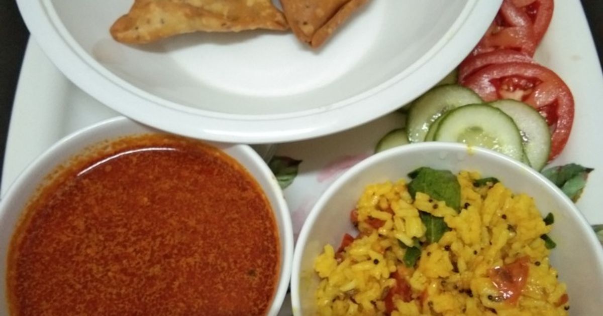 Tari Rice औरंगाबाद स्पेशल समोसा राईस तरी (Samosa Rice Tari Recipe In Marathi ...