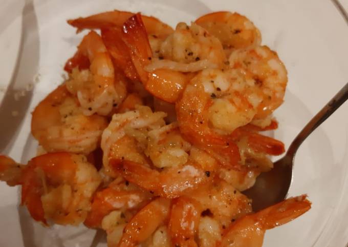 Shrimp w/ butter sauce (Udang Saus Mentega)