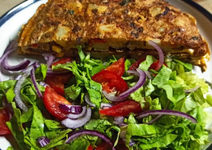 Tortilla de papas & ensalada🥗