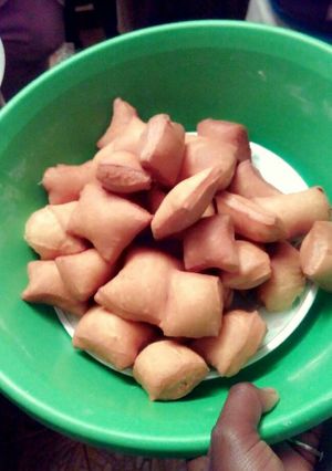 A picture of Sweet home made mandazi.