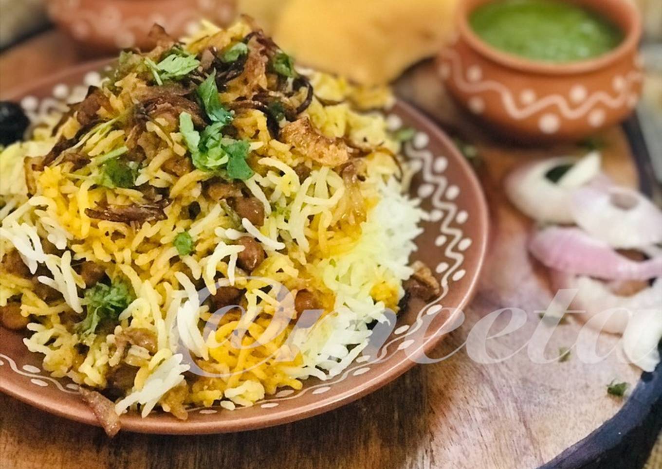 Kale Chane ki Biryani